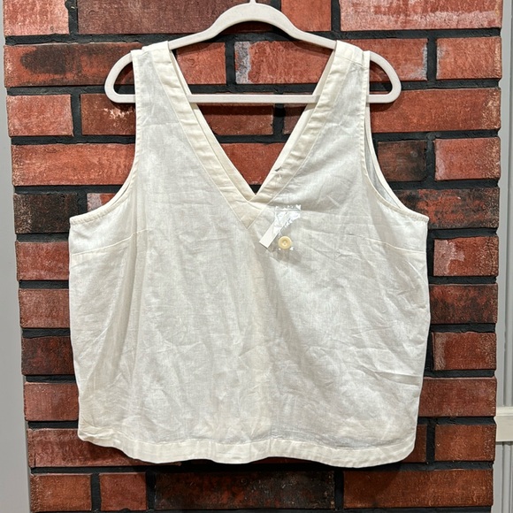 Medewell (Re)sponsible V-Neck Button-Back Sleeveless Top - Picture 4 of 11